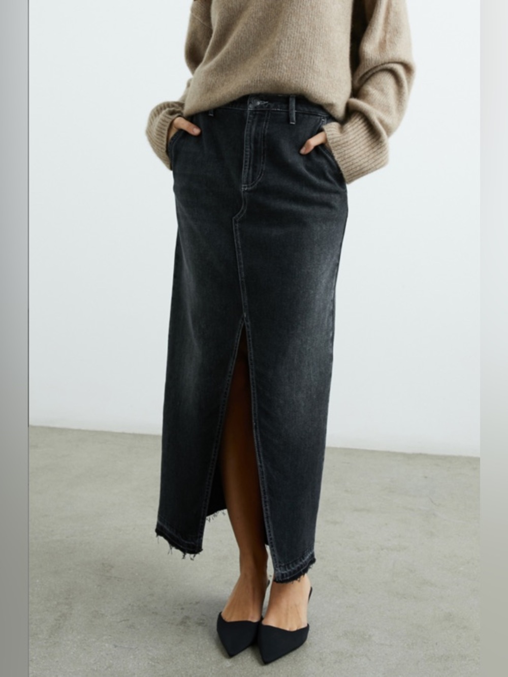 RAILS Manhattan Denim Maxi Skirt size 29